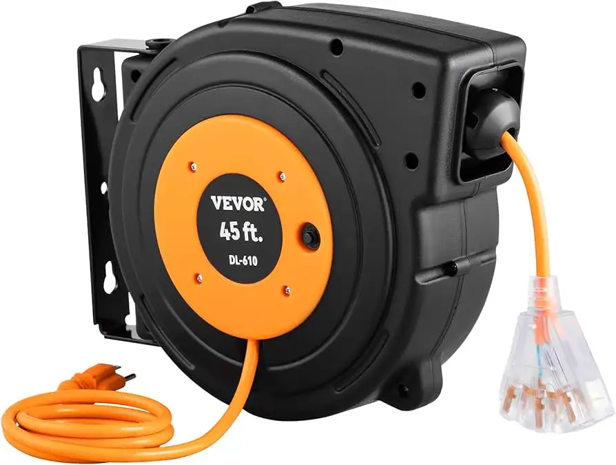VEVOR retractable cord reel reliability and safety discussion