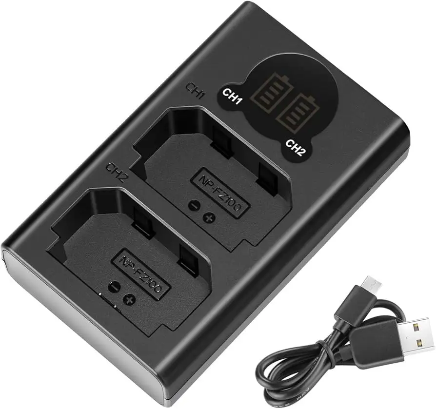 Neewer Dual USB Charger for Sony NP-FZ100 product overview