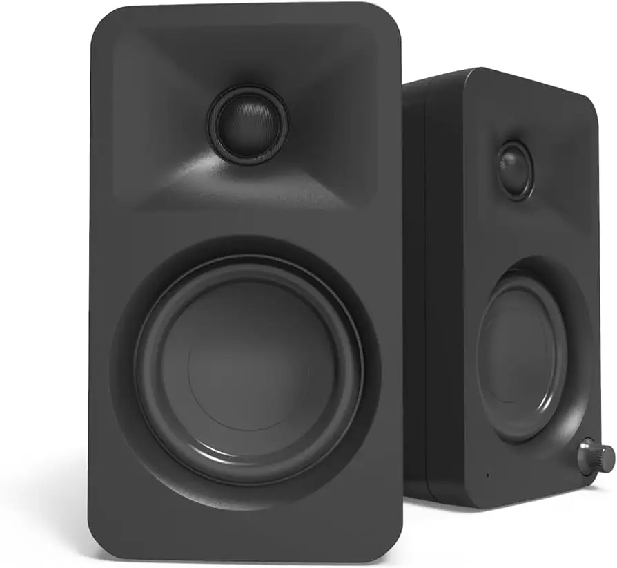 Kanto ORAMB 100W desktop speakers with accessories