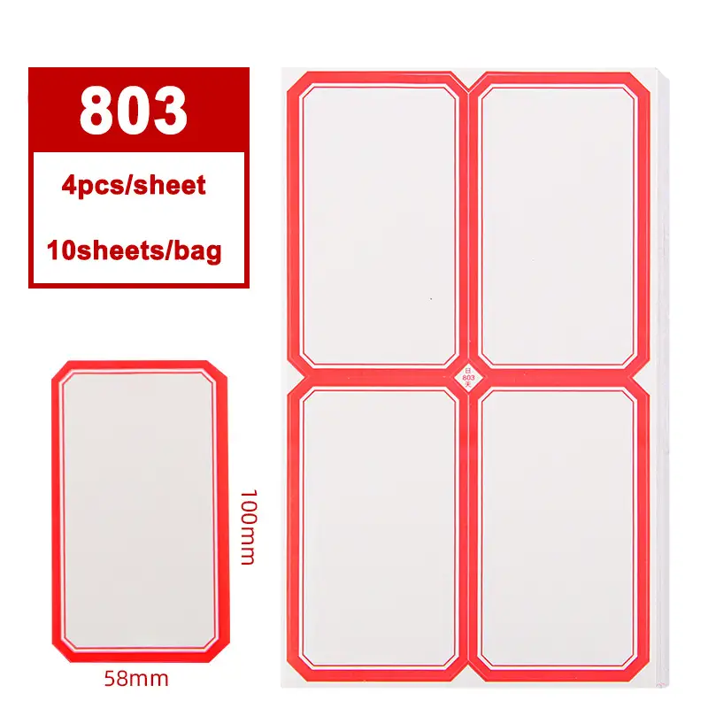 Avery removable labels applied to jars