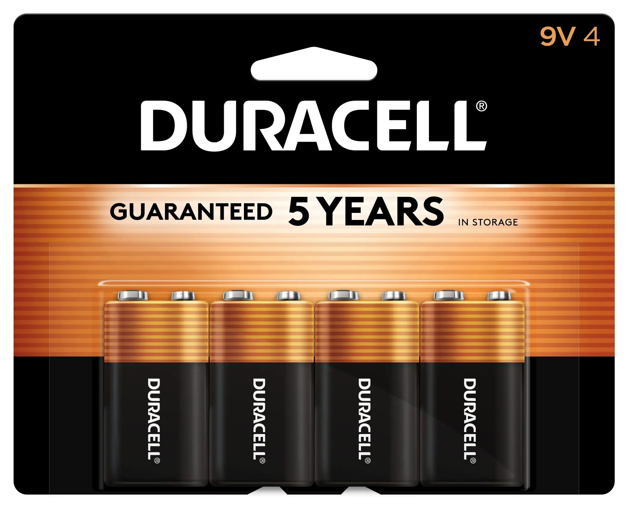 Duracell Coppertop 9V 6-pack listing and claims overview