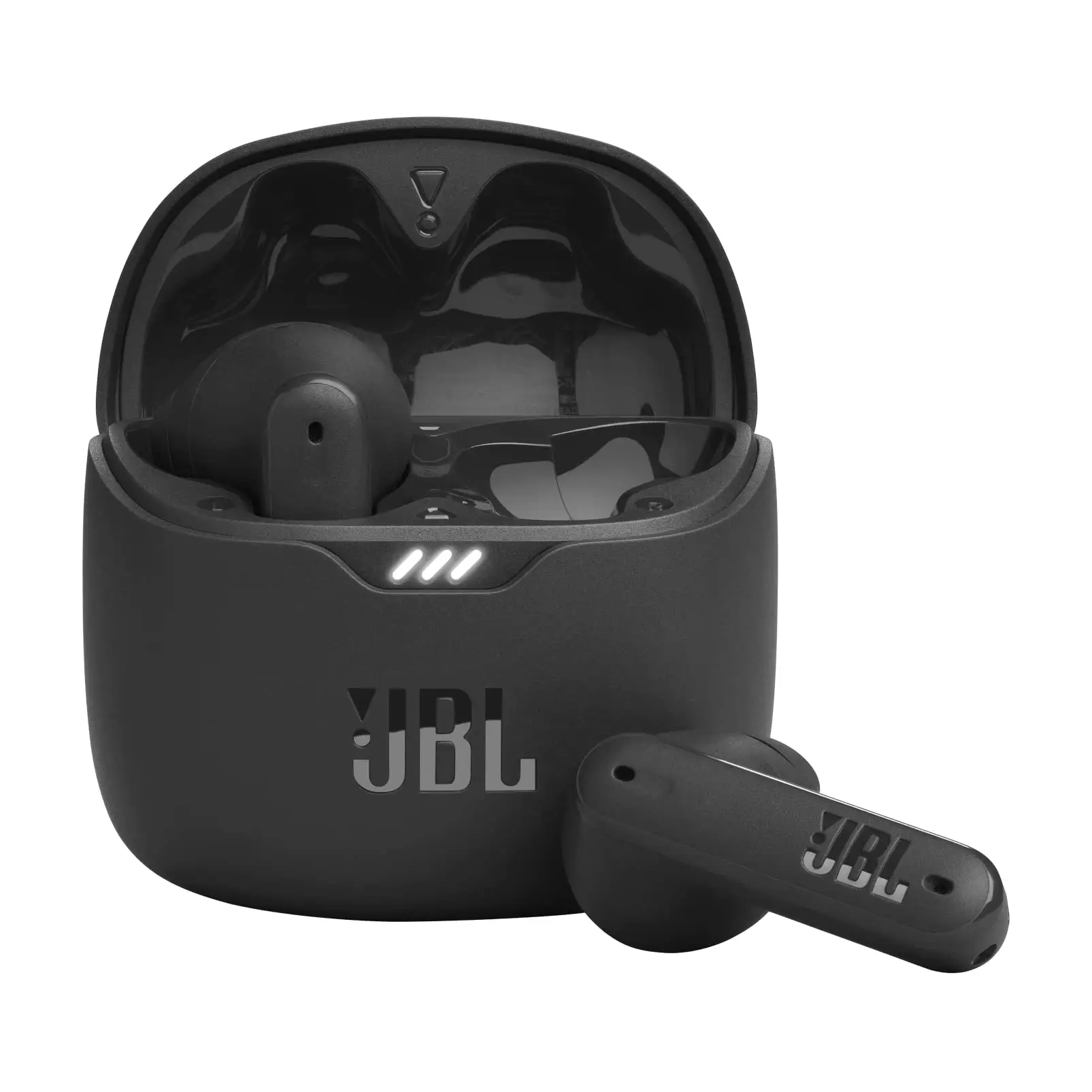 JBL Tune Flex earbuds with open stick design