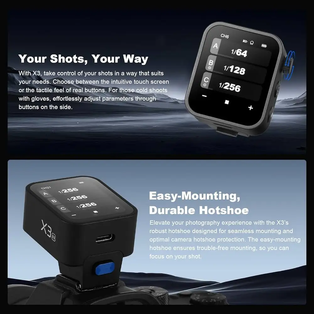 Godox X3N product packaging and accessories