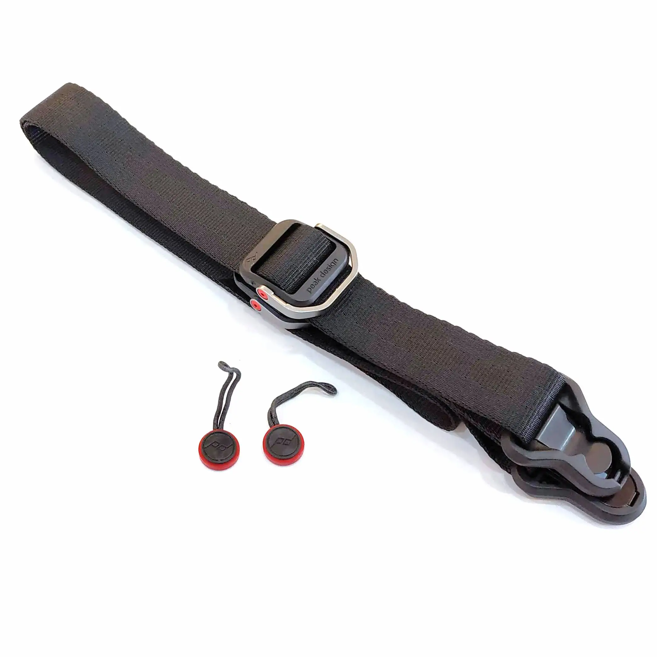 Peak Design Slide Lite camera strap showing quick adjust handles