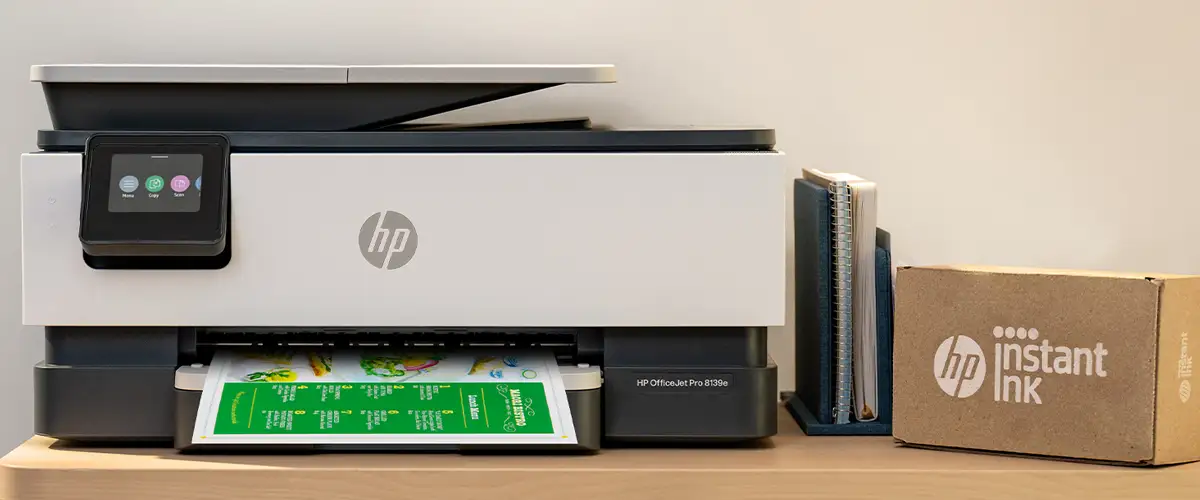 HP OfficeJet Pro 8139e wireless printer front view
