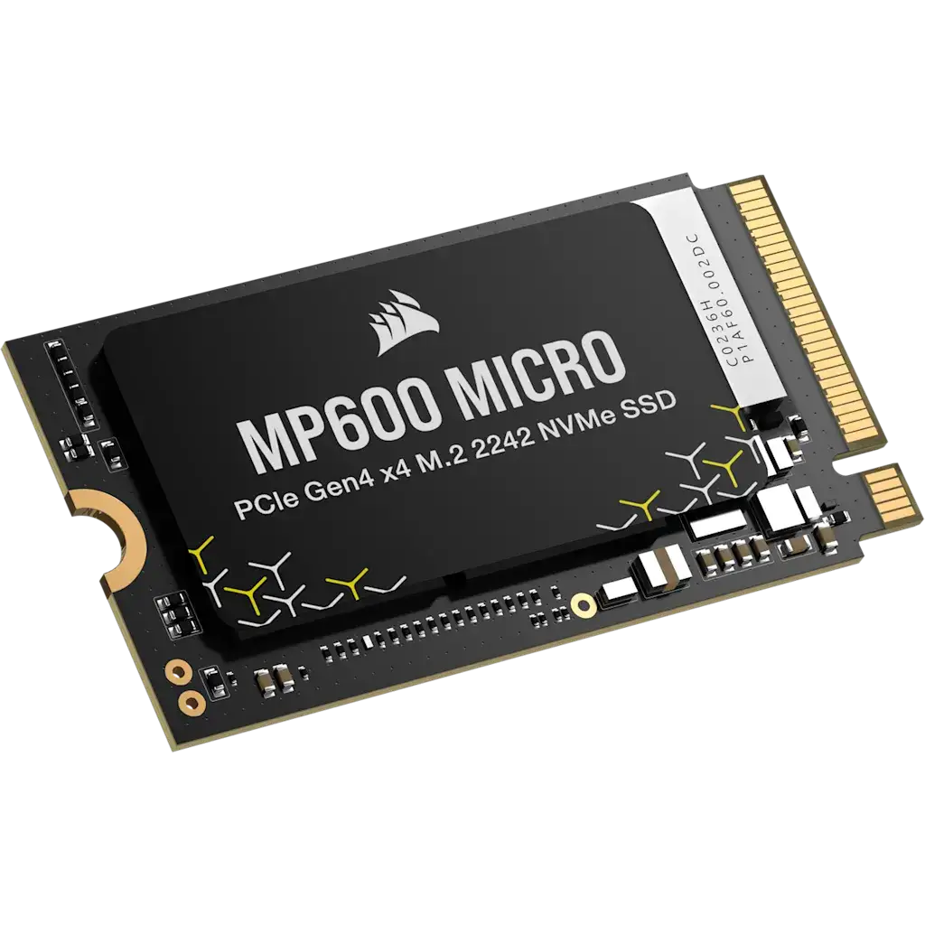 Corsair MP600 Micro SSD in handheld gaming setup