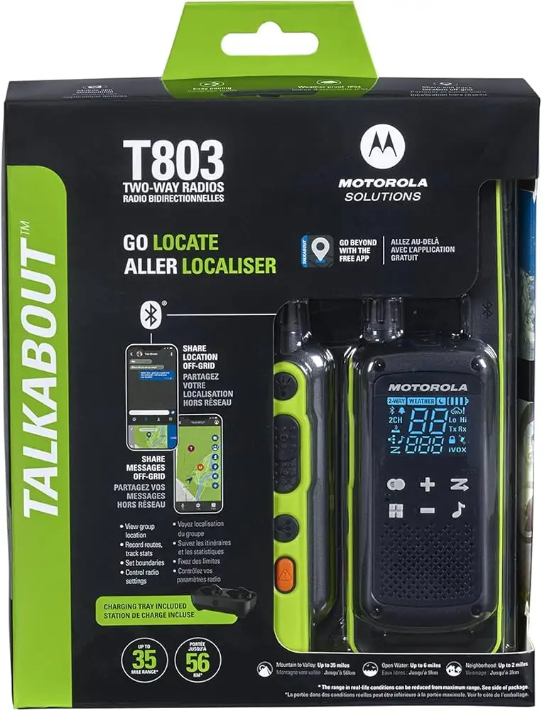 Motorola T803 two-way radio IP54 weather resistance test