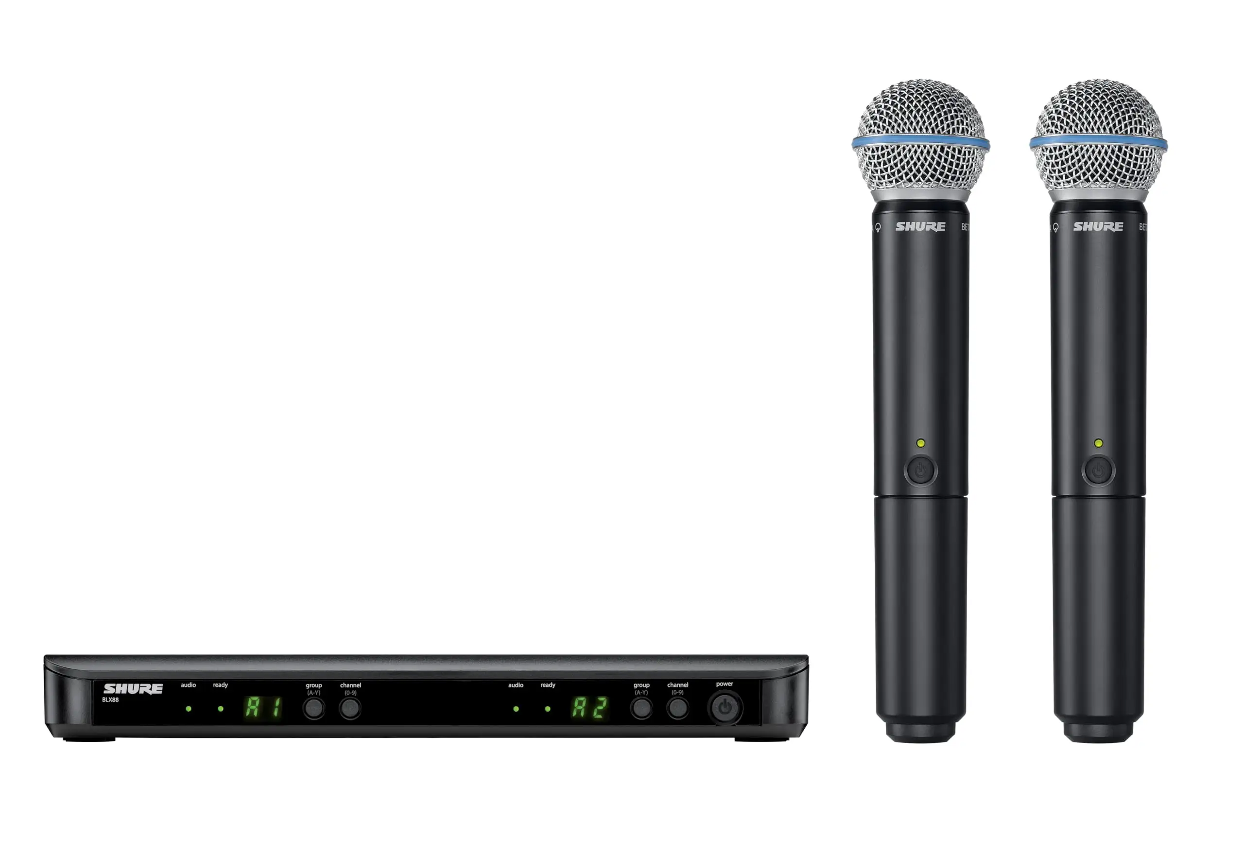 Shure BLX288 showing internal antenna design