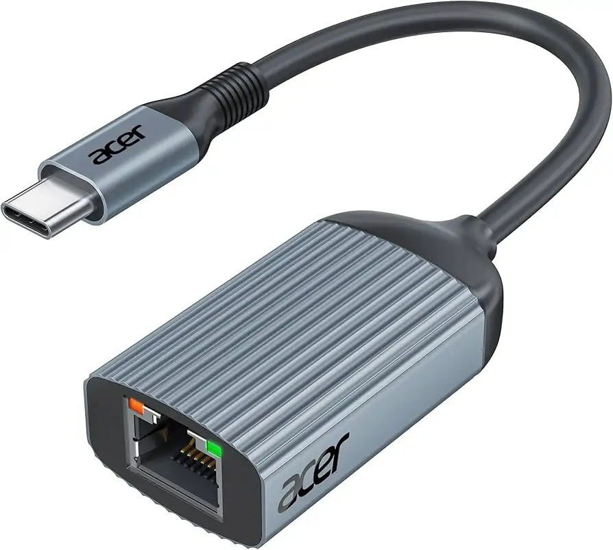 Acer USB-C to Ethernet Adapter with multiple USB-A ports