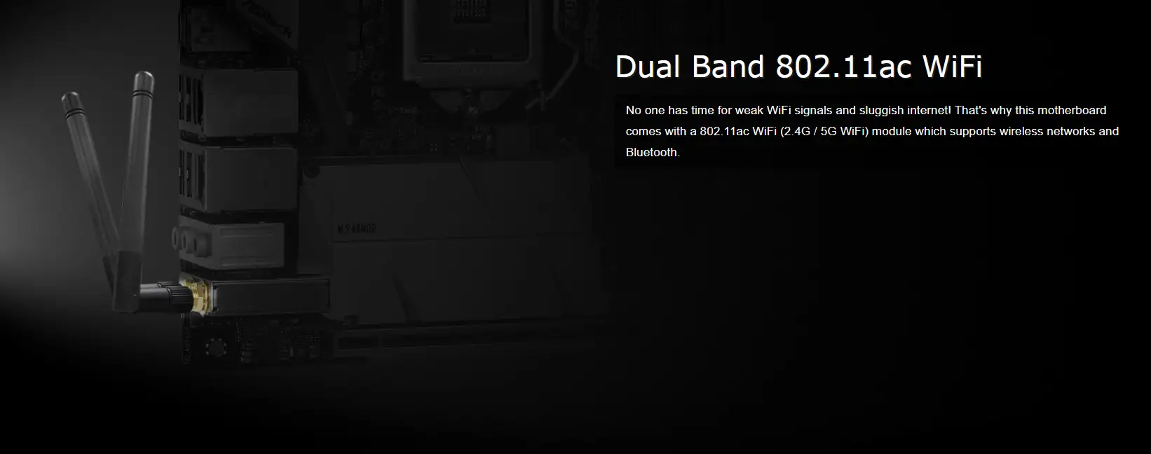 ASRock B550M-ITX/AC compact motherboard front view