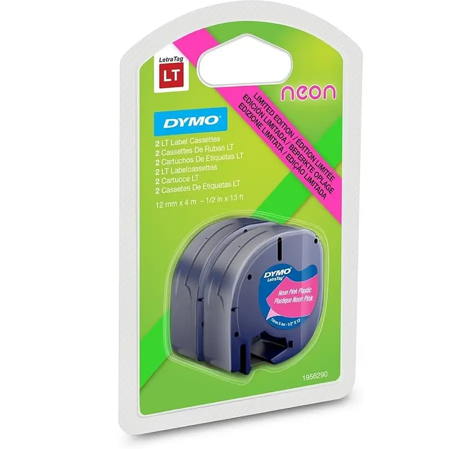 DYMO LetraTag LT-100H in use for home labeling