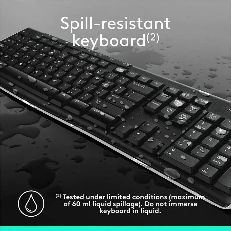 Logitech K270 wireless keyboard front view