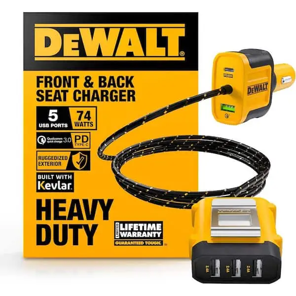 DEWALT 4-in-1 Cable product image showcasing connectors