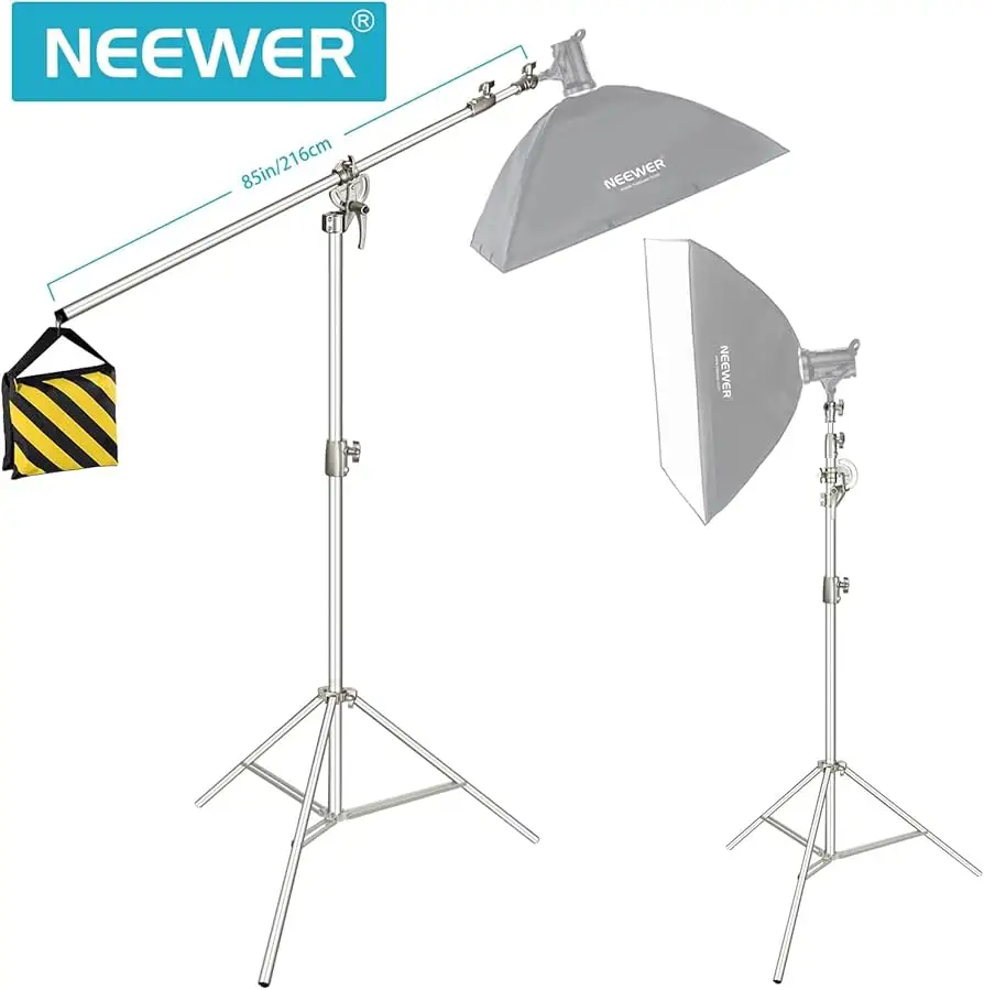 NEEWER light stand air cushion vs spring load