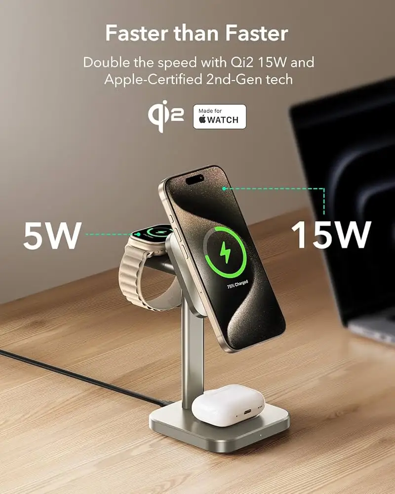 ESR Qi2 3-in-1 Charging Station Review: Strong But Flawed