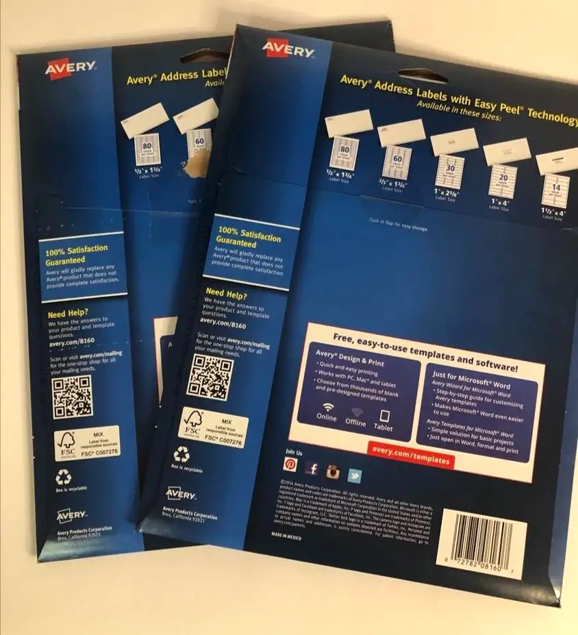 Avery 8160 Easy Peel Labels Review: Strong Adhesion, Minor Flaws