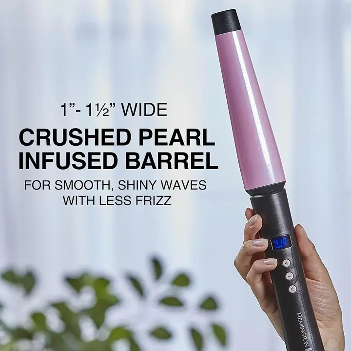 Remington Pro Pearl Curling Wand packaging and design close-up