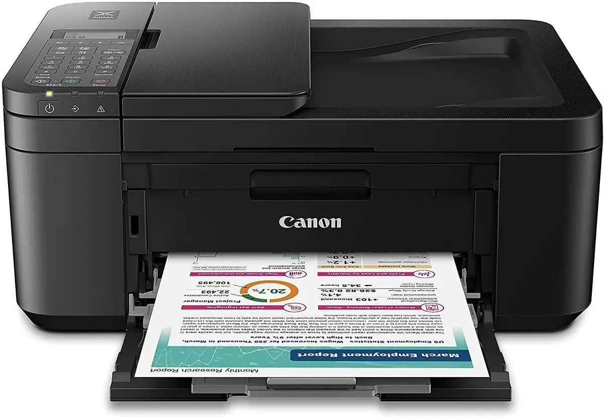 Canon PIXMA TR4720 all-in-one printer scanning documents