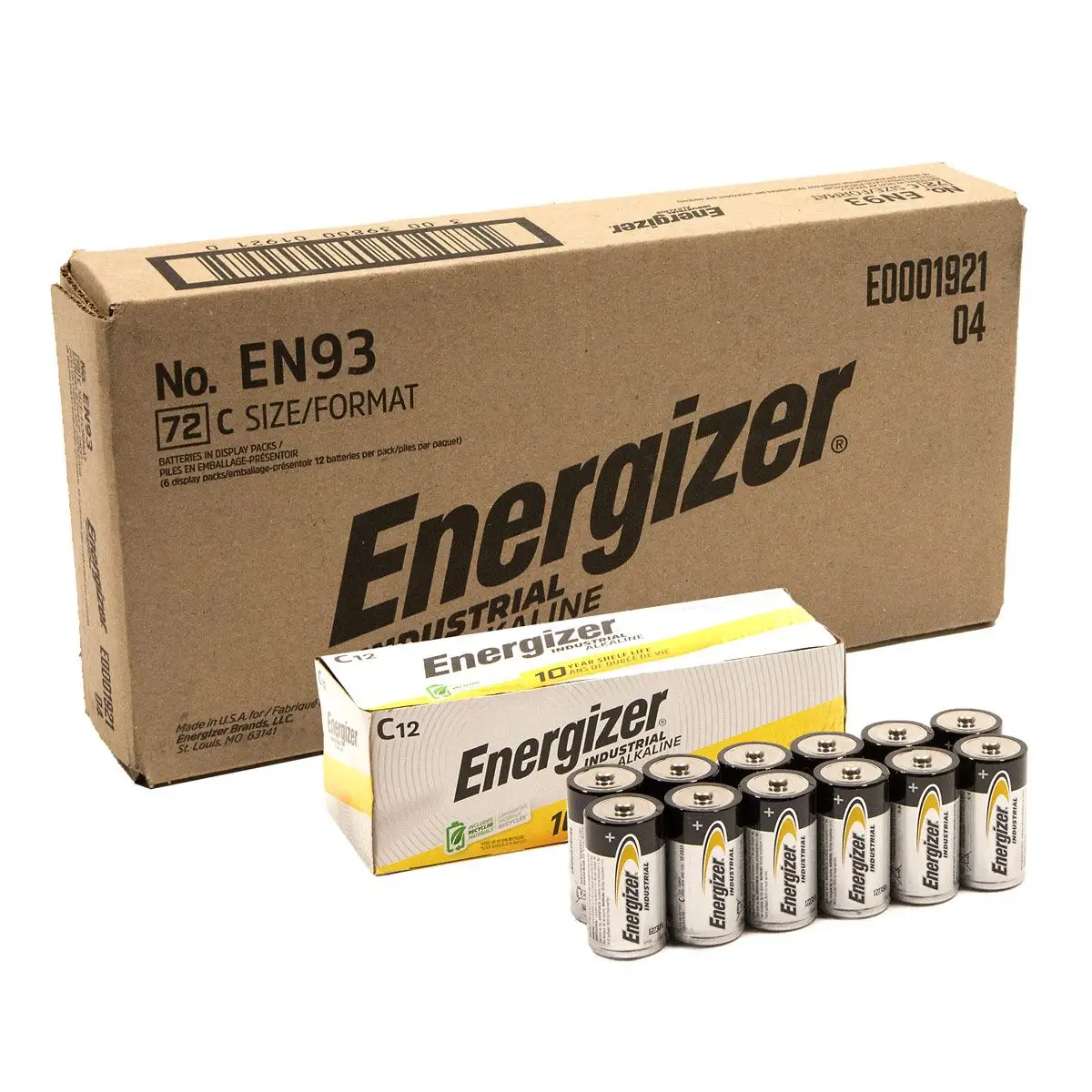 Energizer EN93 C battery comparison chart