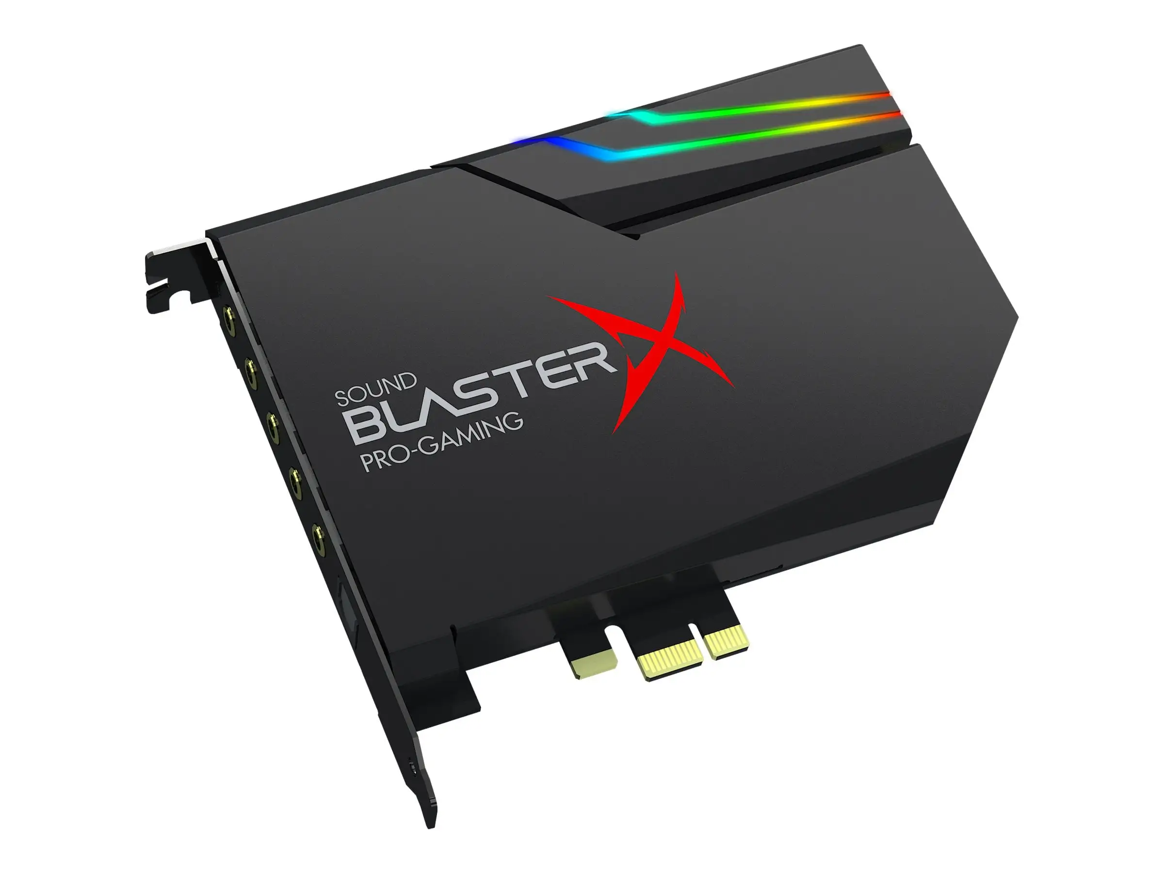 Creative Sound Blaster X4 with headphones setup