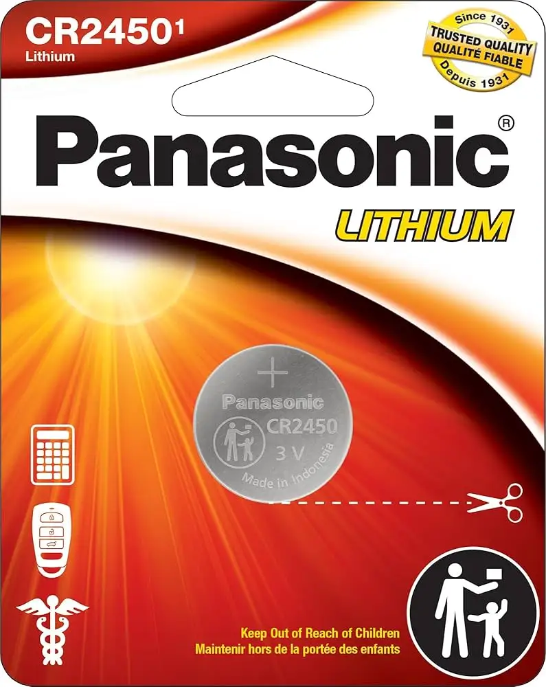 Panasonic CR2450 coin cell battery price comparison