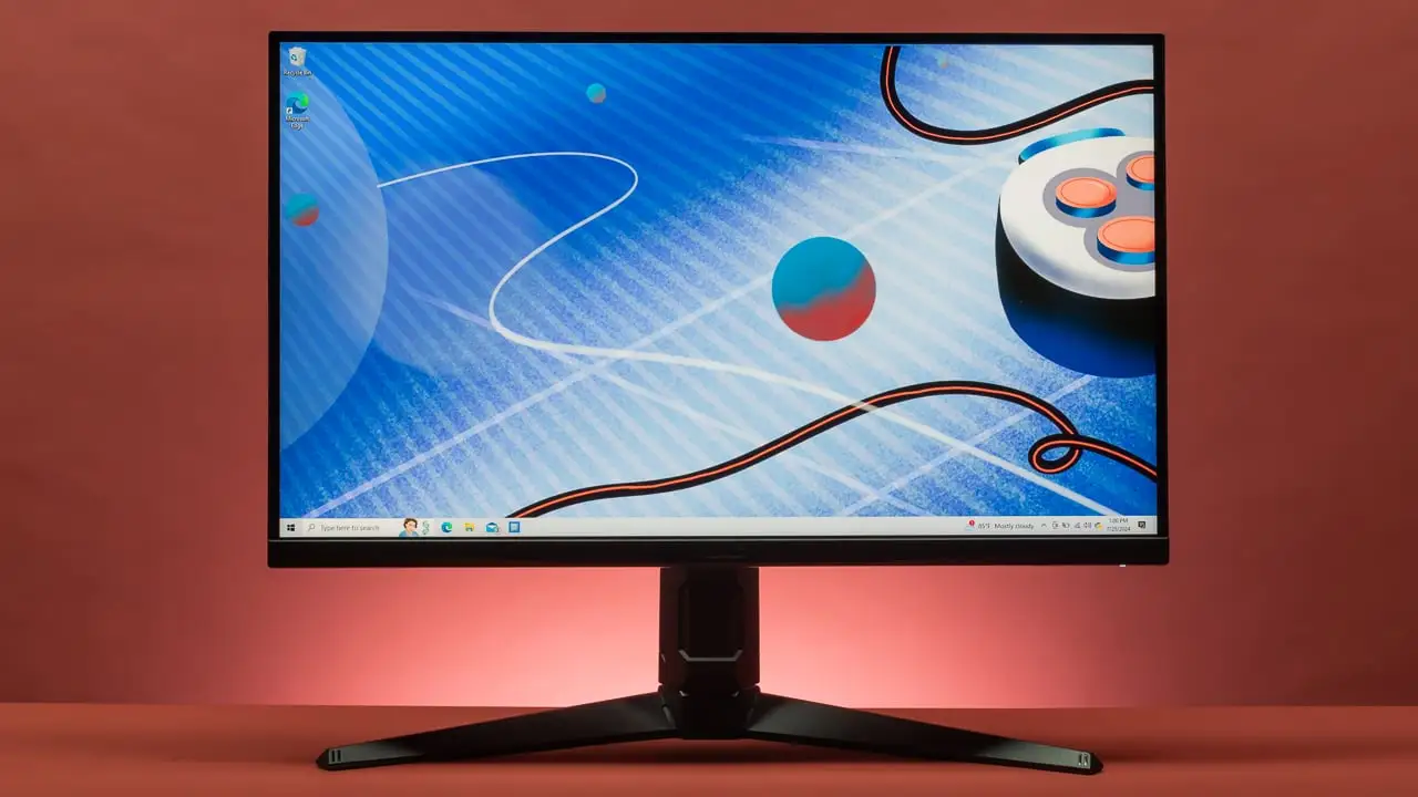 ASUS TUF VG279QL3A monitor rear design and stand