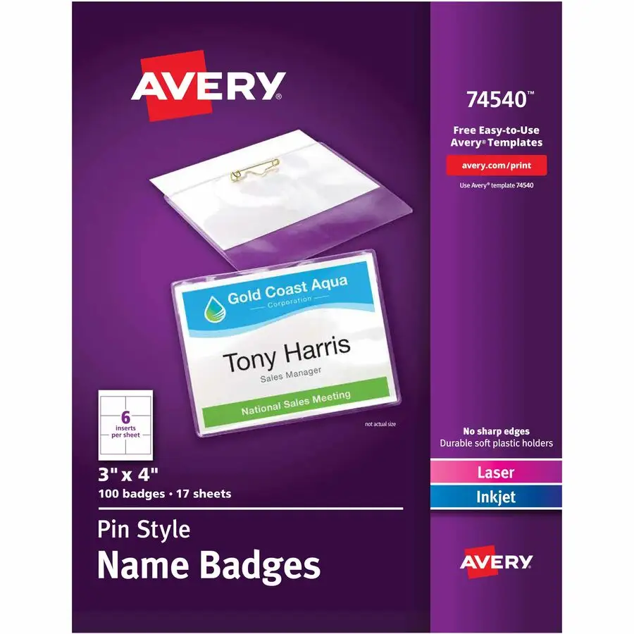 Avery Flexible Name Tags final verdict graphic