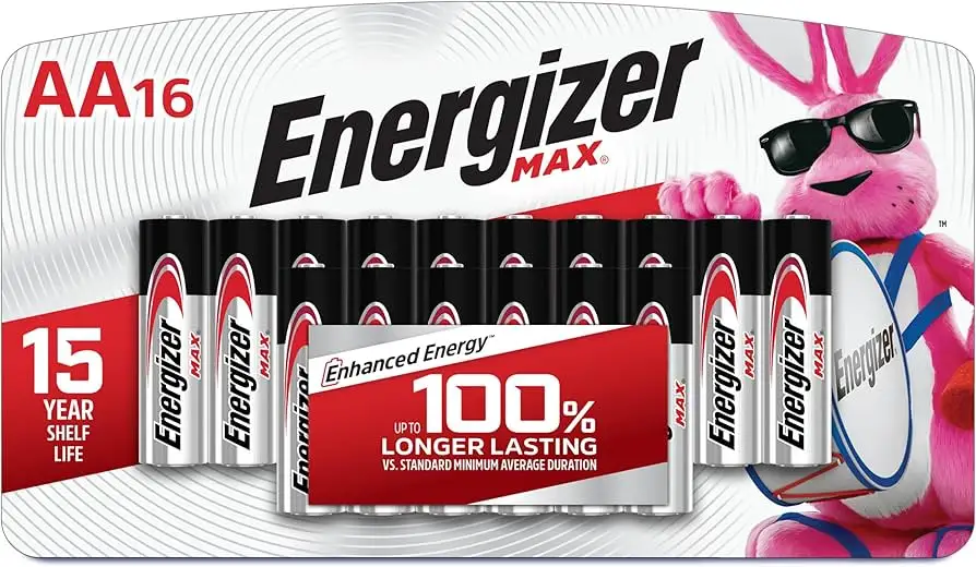 Energizer MAX AA Batteries 16-pack shown for price and value