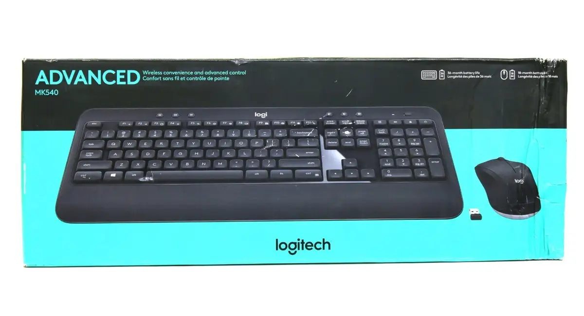 Logitech MK540 combo with mouse on desk