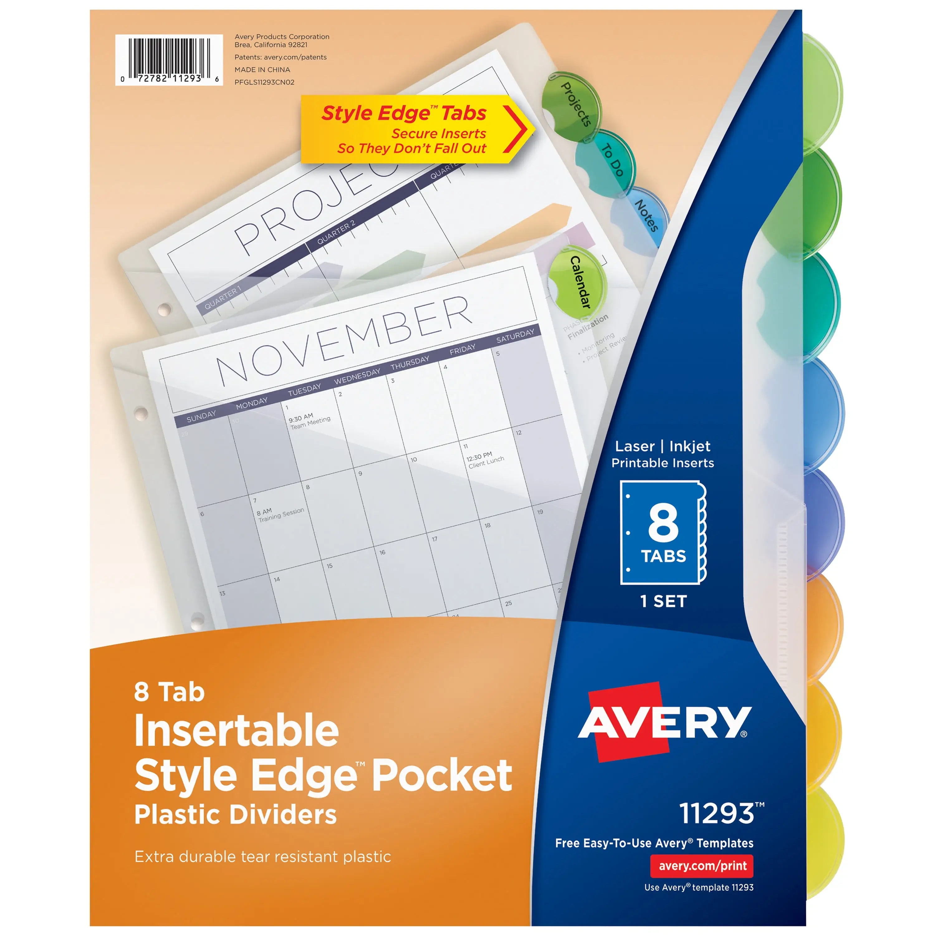 Avery 8-Tab Two-Pocket dividers praised and complaint themes