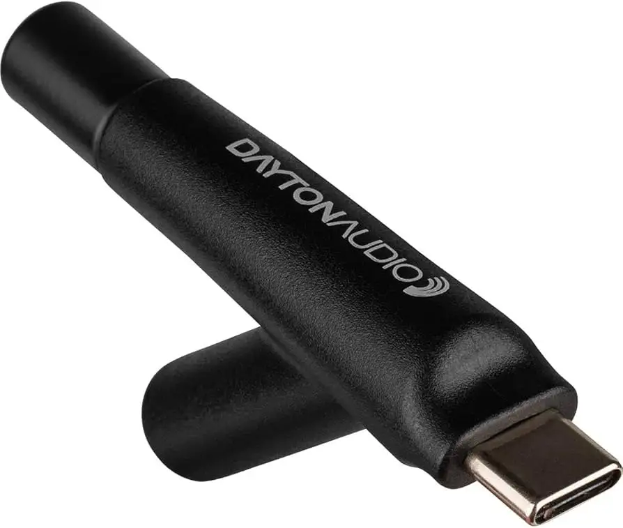 Dayton Audio iMM-6C USB-C microphone retail packaging