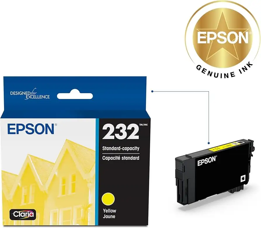Epson T232 cyan cartridge product close-up
