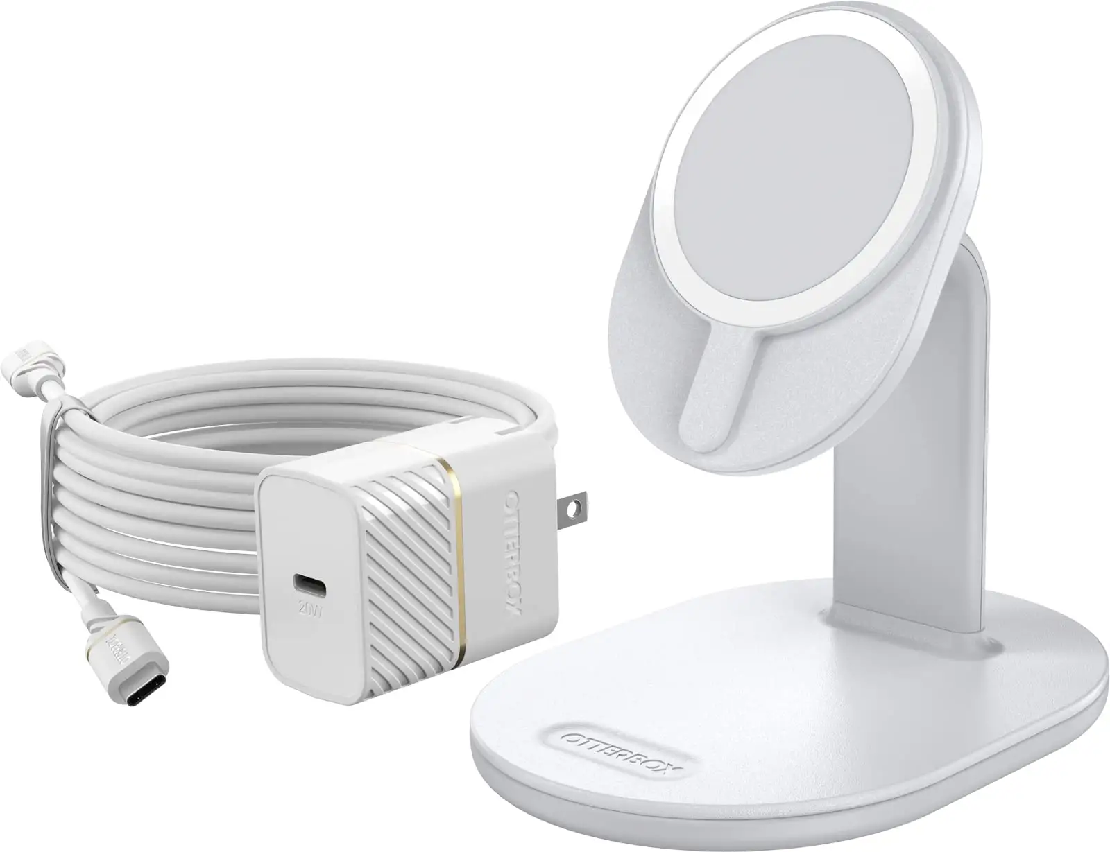 OtterBox MagSafe stand retail box and accessories