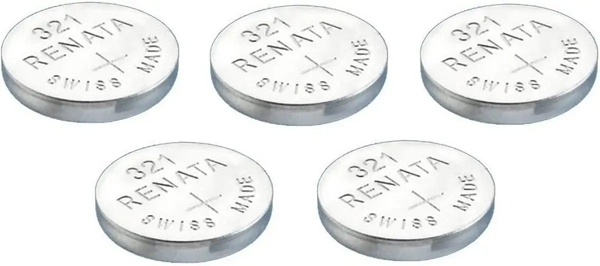 Renata 321 watch battery pricing table screenshot