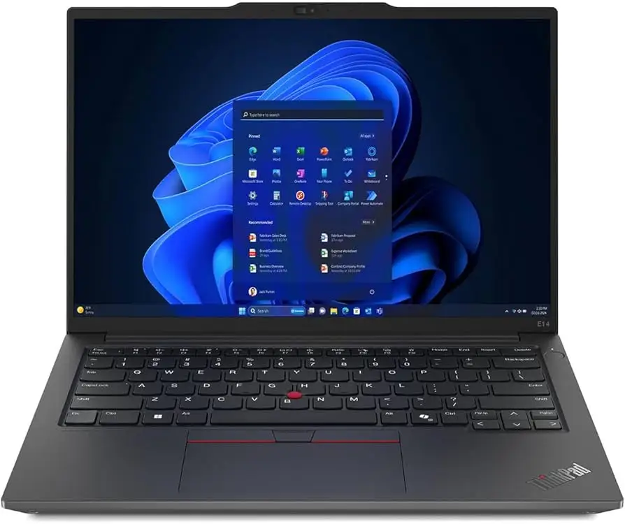 Lenovo ThinkPad E14 Gen 6 side view with ports