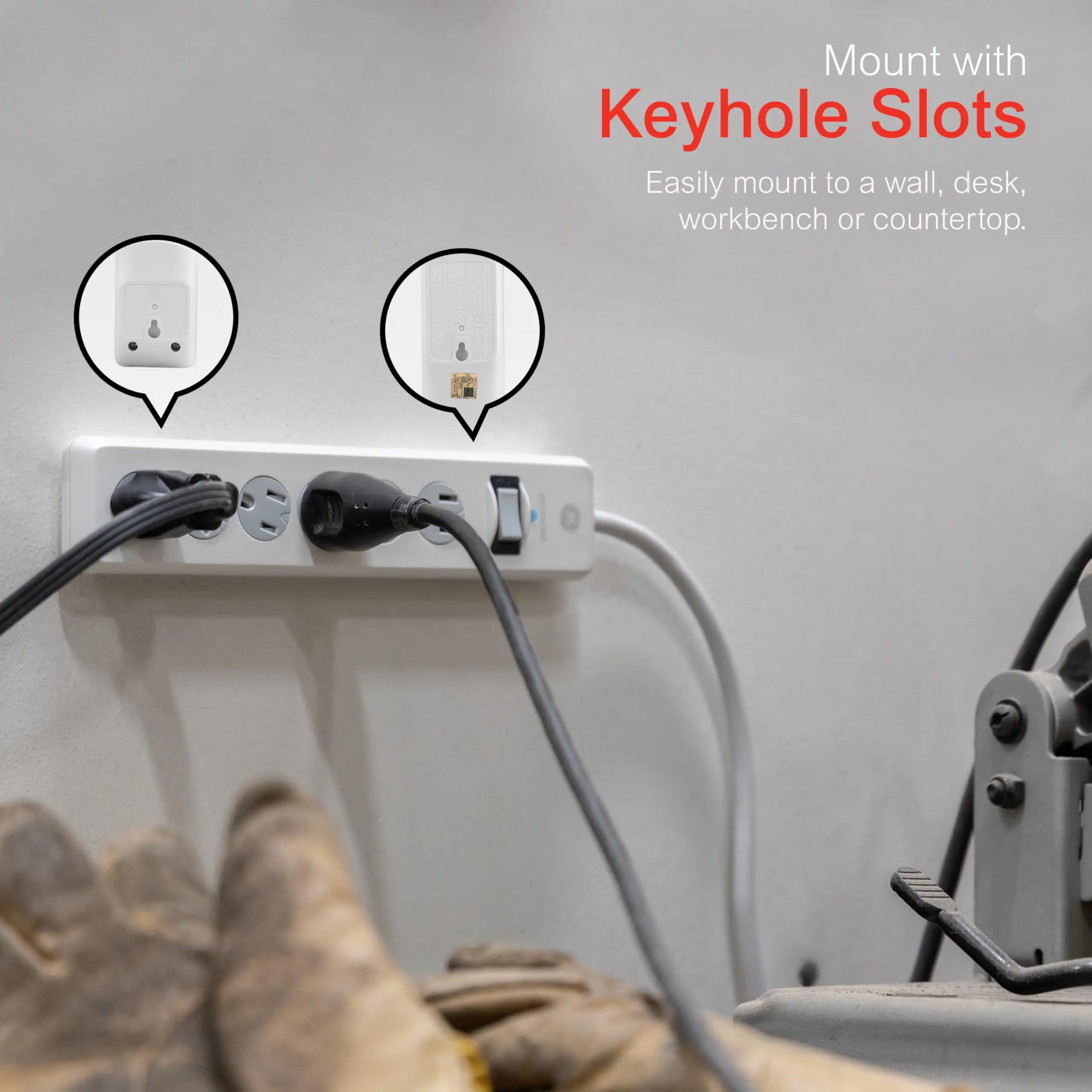 GE Pro 6-Outlet Surge Protector Review: Space-Saver