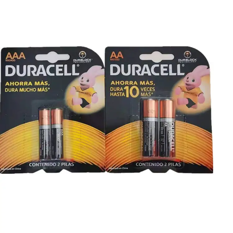 Duracell Coppertop AAA batteries used in devices