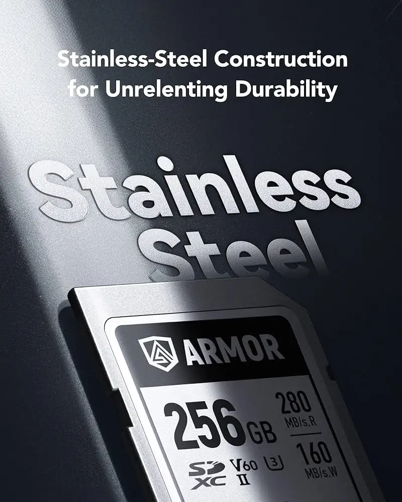 Lexar Silver SD Card 256GB durability features