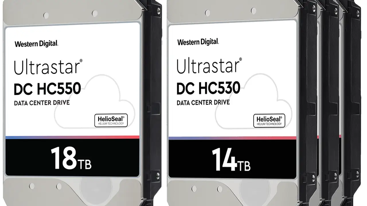 Western Digital Ultrastar DC HC550 18TB in NAS rack