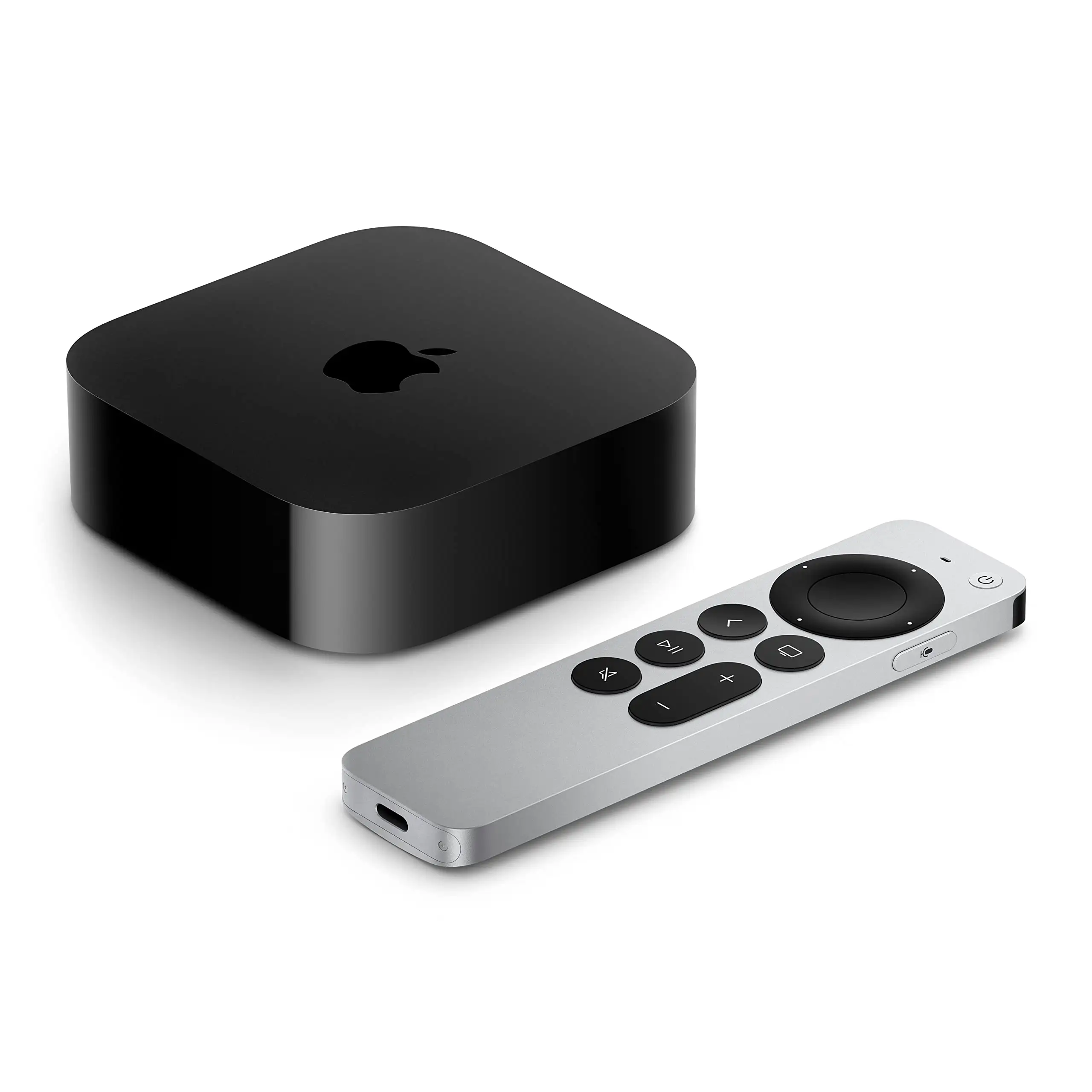 Apple TV 4K 3rd Gen with Siri Remote closeup