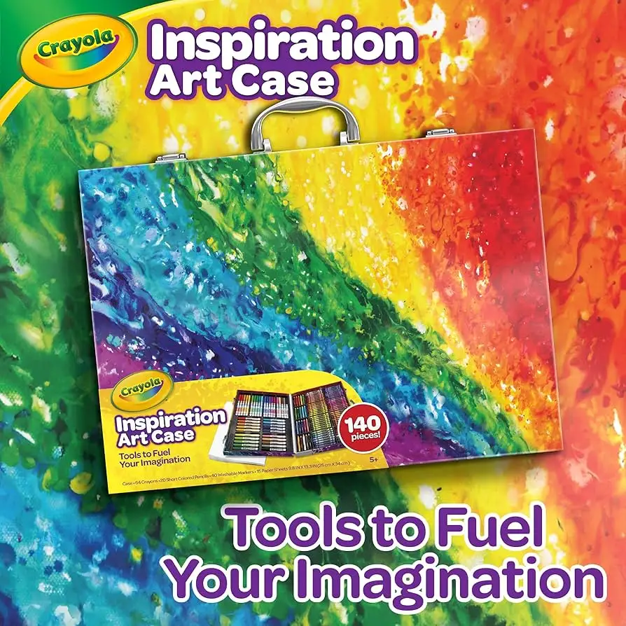Crayola Inspiration Art Case open with art supplies