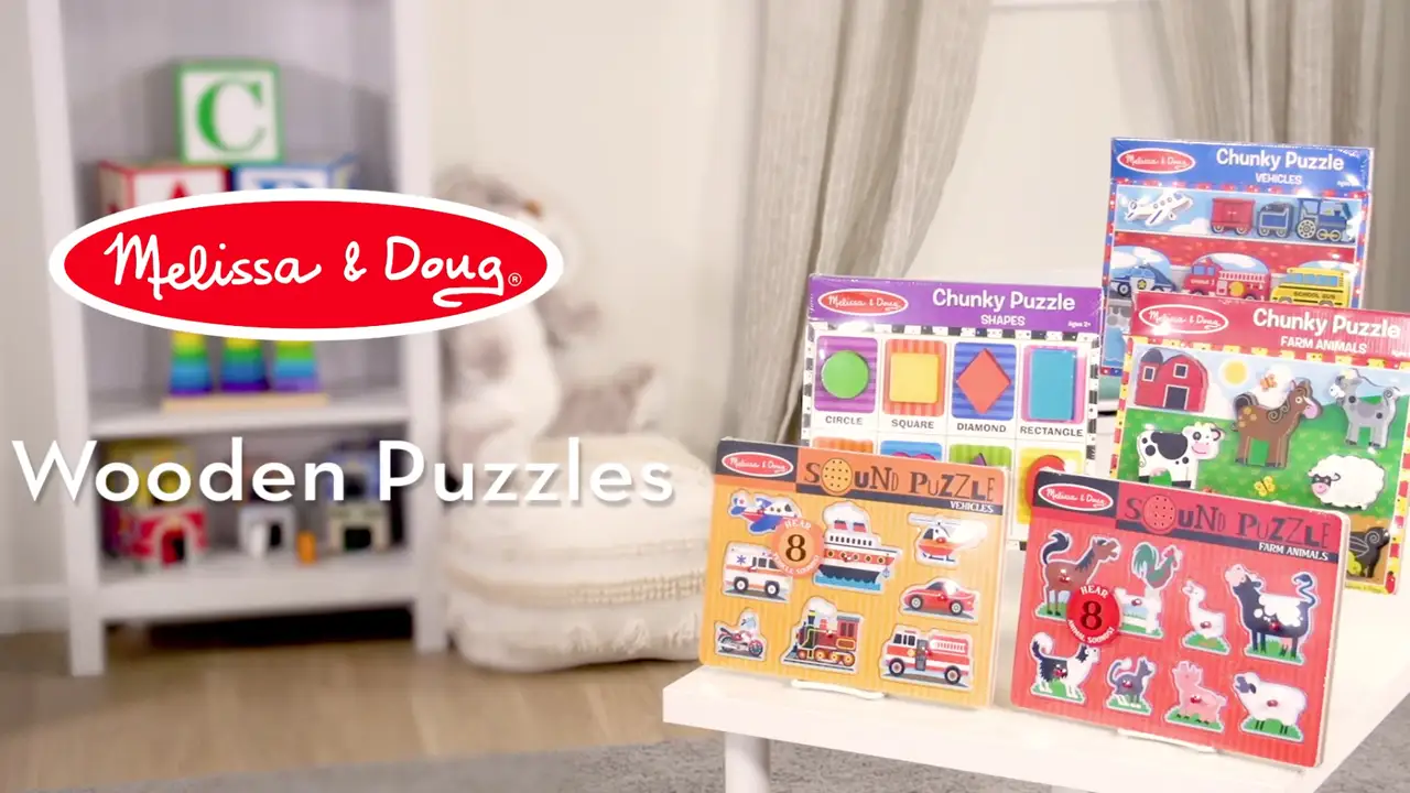 Melissa & Doug Vehicles Wooden Jigsaw Puzzles and box alternatives