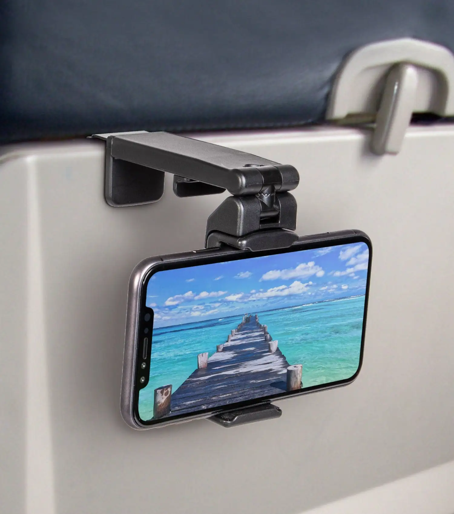 LISEN Airplane iPhone Holder showing compact foldable design