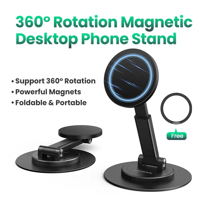 UGREEN Magnetic Phone Stand with adjustable height and rotation