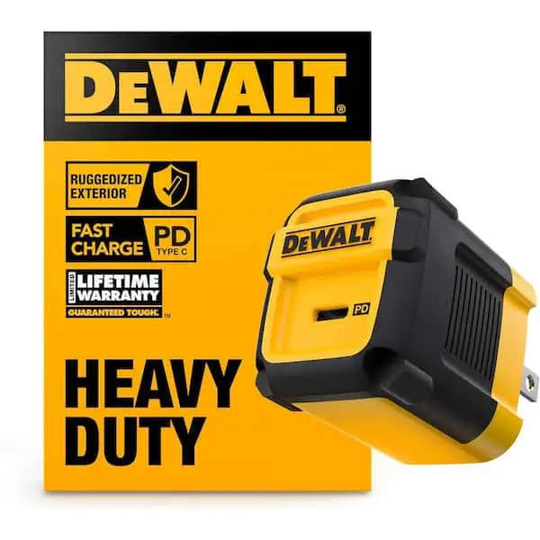 DEWALT 5-Port USB Car Charger braided Kevlar cable