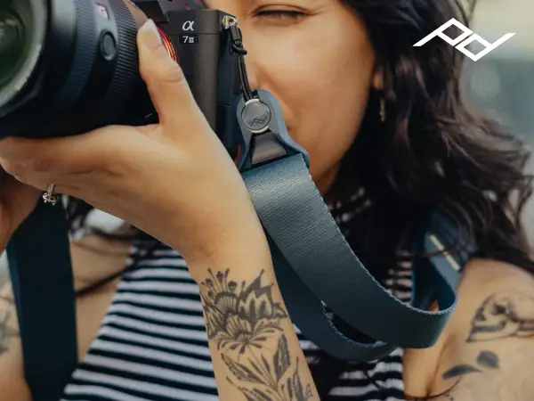 Peak Design Slide Lite strap with accessories