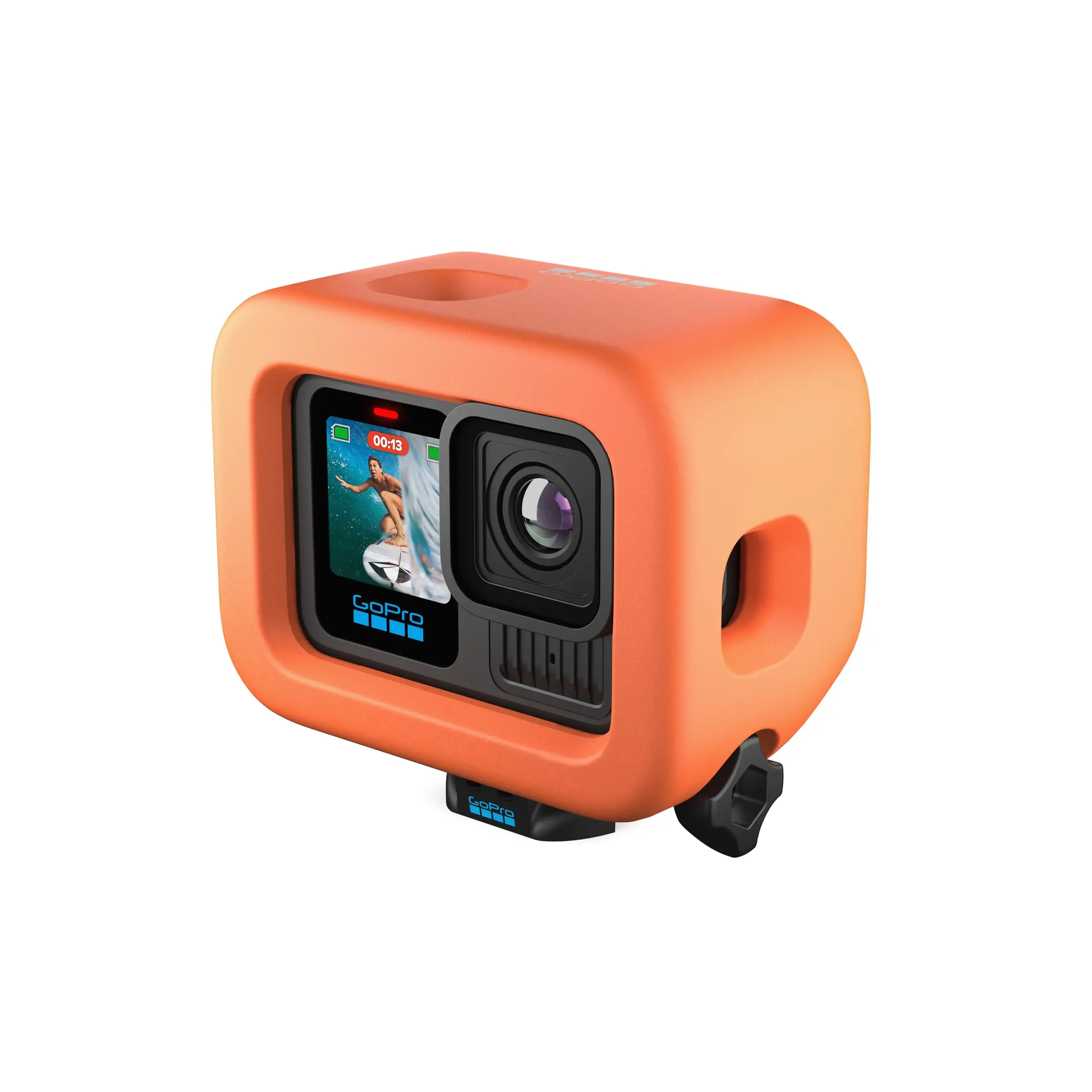 GoPro Floaty accessory on HERO camera close-up view
