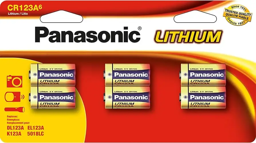 Panasonic CR123A Lithium Battery 6 Pack trust signals overview