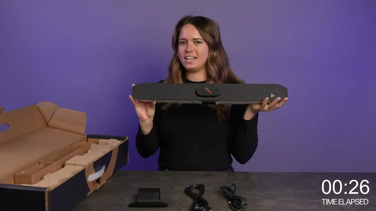 Poly Studio V12 USB Video Bar front view