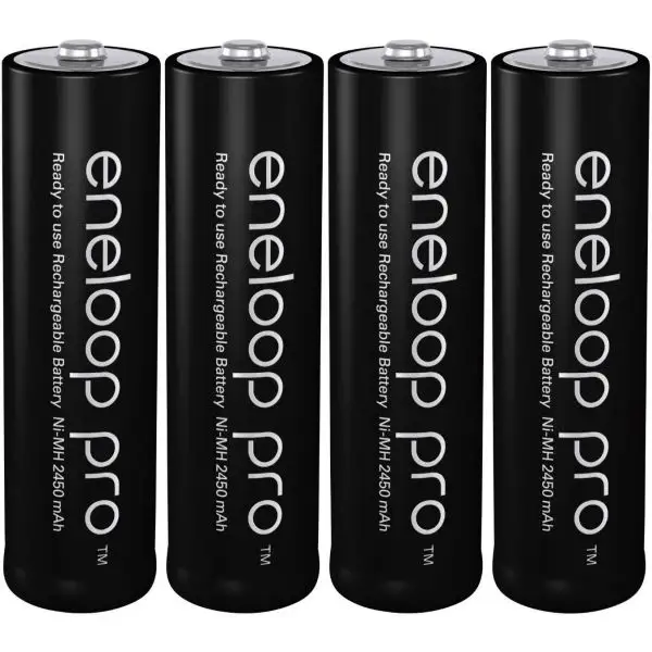 Panasonic Ni-MH rechargeable batteries shown in retail packaging